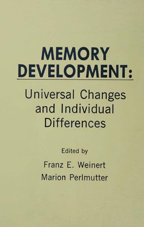 Cover of the book Memory Development by , Taylor and Francis