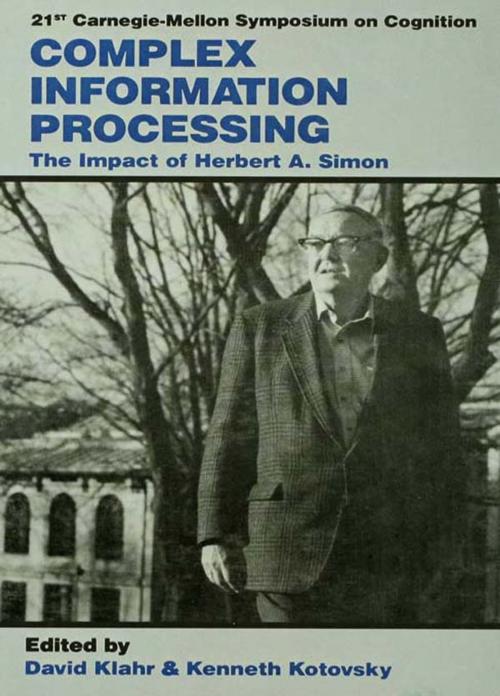 Cover of the book Complex Information Processing by , Taylor and Francis