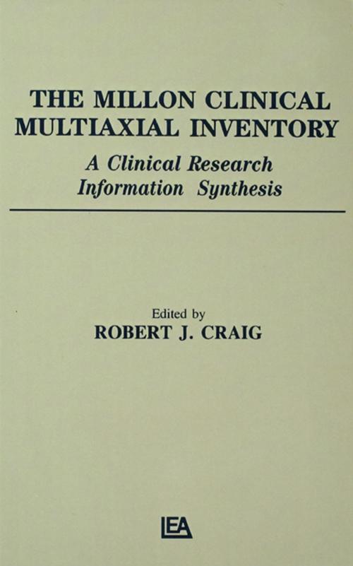 Cover of the book The Millon Clinical Multiaxial Inventory by , Taylor and Francis