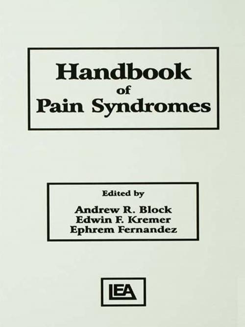 Cover of the book Handbook of Pain Syndromes by , Taylor and Francis