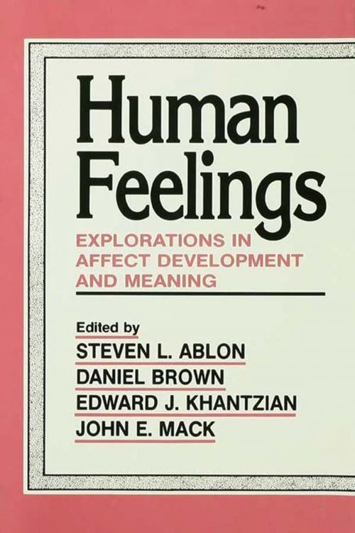 Cover of the book Human Feelings by , Taylor and Francis
