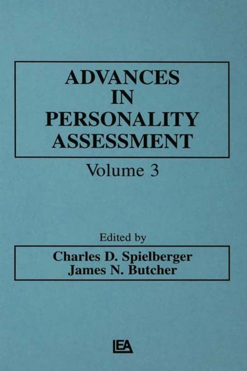 Cover of the book Advances in Personality Assessment by , Taylor and Francis