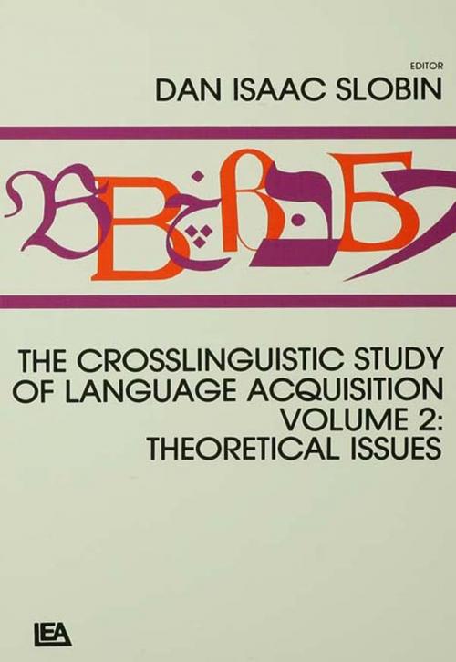 Cover of the book The Crosslinguistic Study of Language Acquisition by , Taylor and Francis