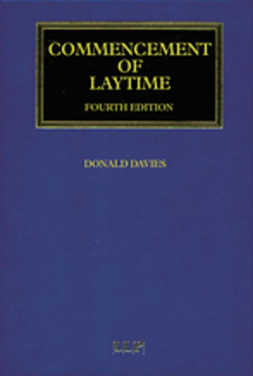 Cover of the book Commencement of Laytime by Davies Donald, Taylor and Francis
