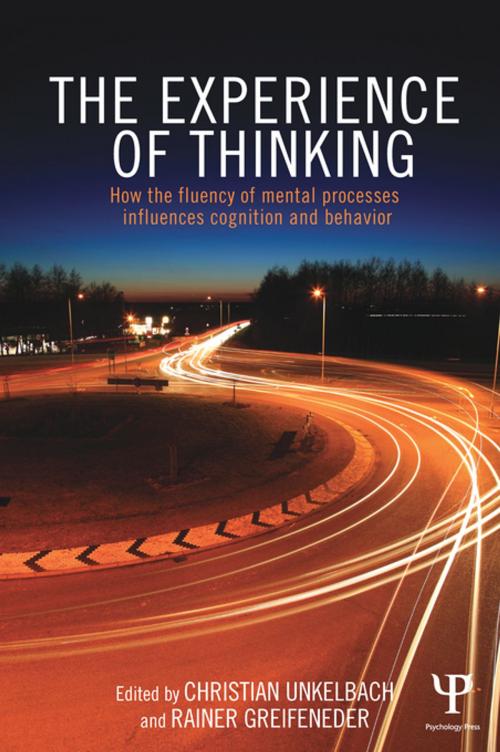 Cover of the book The Experience of Thinking by , Taylor and Francis