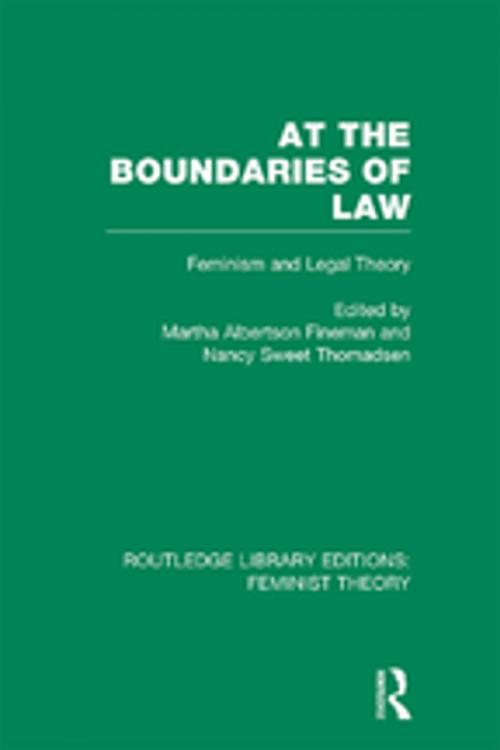 Cover of the book At the Boundaries of Law (RLE Feminist Theory) by , Taylor and Francis