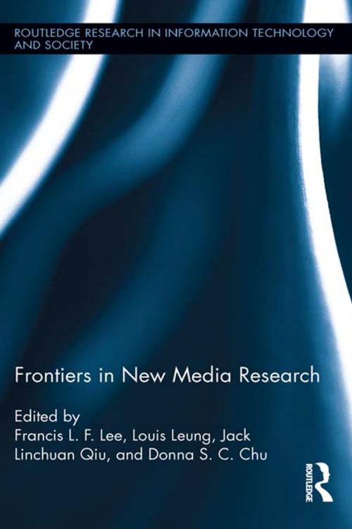 Cover of the book Frontiers in New Media Research by , Taylor and Francis