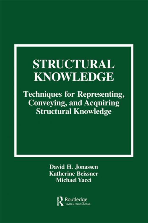 Cover of the book Structural Knowledge by David H. Jonassen, Katherine Beissner, Michael Yacci, Katherine Beissner, Taylor and Francis