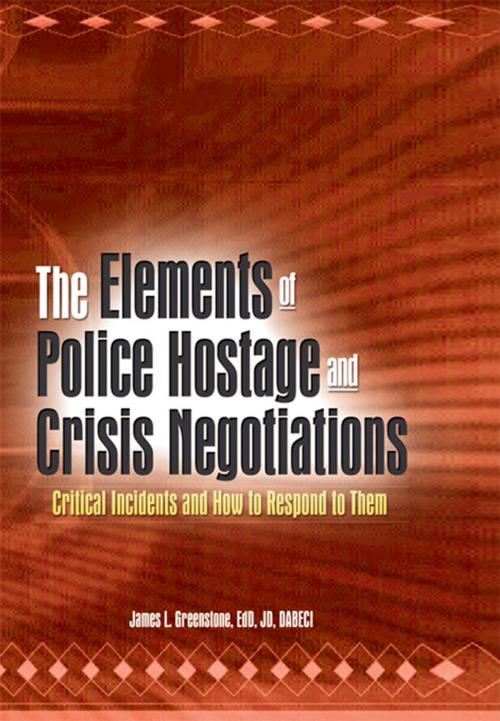 Cover of the book The Elements of Police Hostage and Crisis Negotiations by James L Greenstone, Taylor and Francis