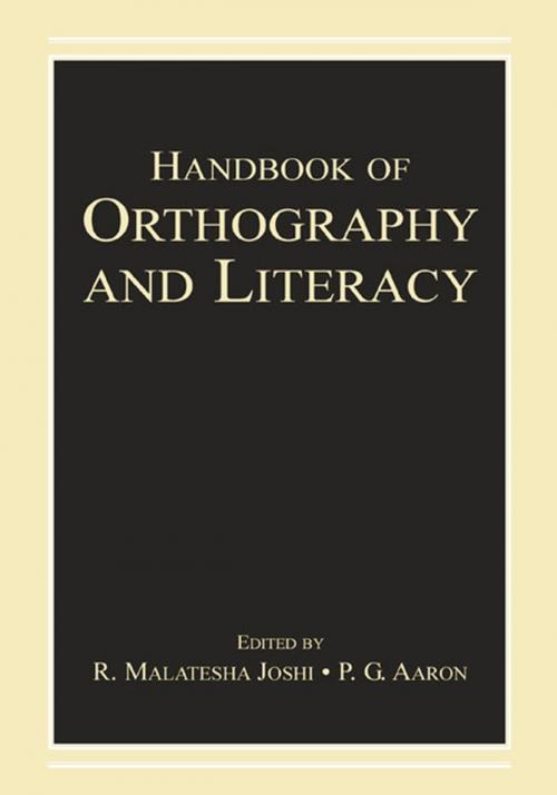 Cover of the book Handbook of Orthography and Literacy by , Taylor and Francis