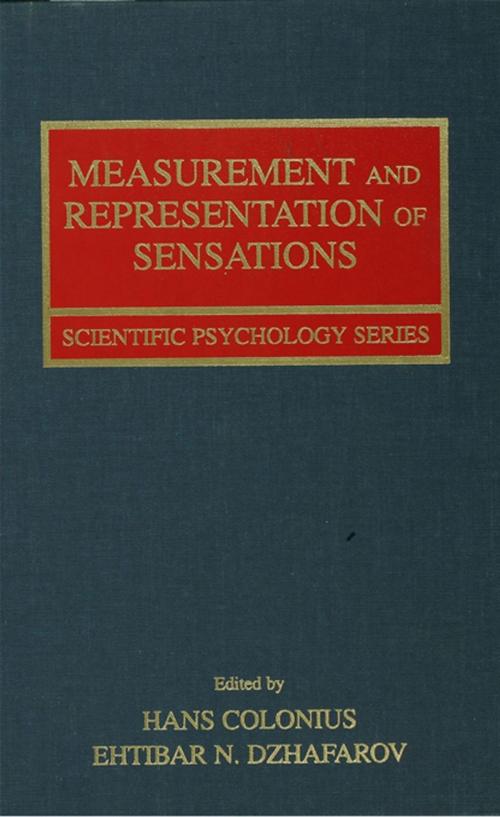 Cover of the book Measurement and Representation of Sensations by , Taylor and Francis
