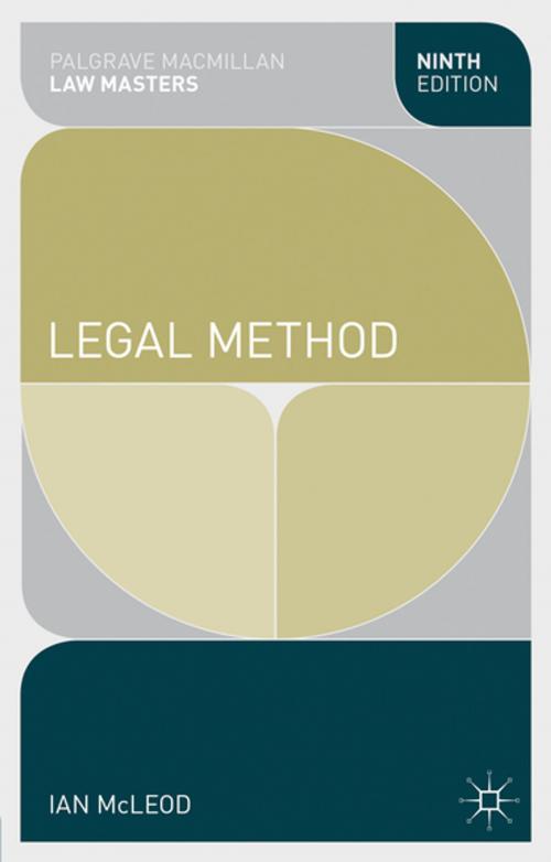 Cover of the book Legal Method by Ian McLeod, Palgrave Macmillan