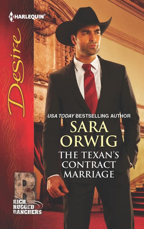 Cover of the book The Texan's Contract Marriage by Sara Orwig, Harlequin