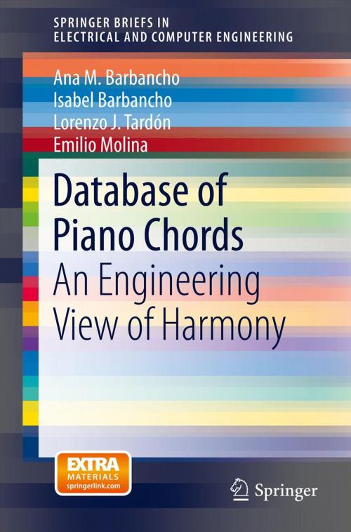 Cover of the book Database of Piano Chords by Ana M. Barbancho, Isabel Barbancho, Lorenzo J. Tardón, Emilio Molina, Springer New York