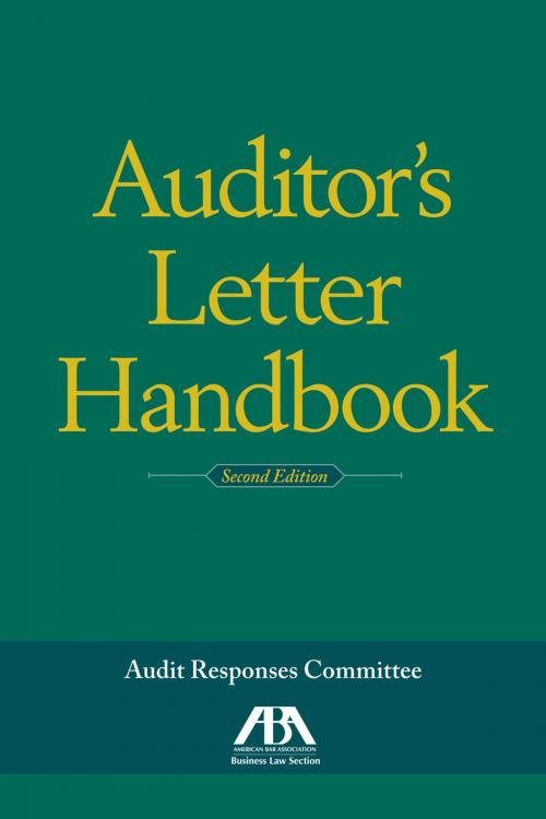 Cover of the book Auditor's Letter Handbook by ABA: Audit Responses Committee, American Bar Association