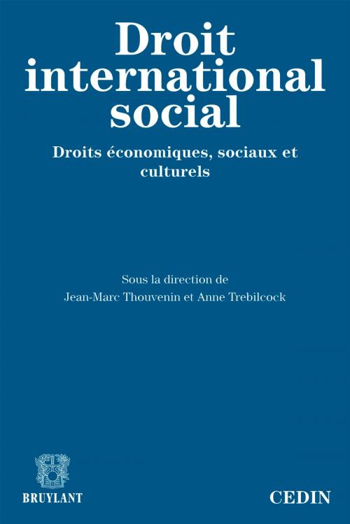 Cover of the book Le droit international social by , Bruylant