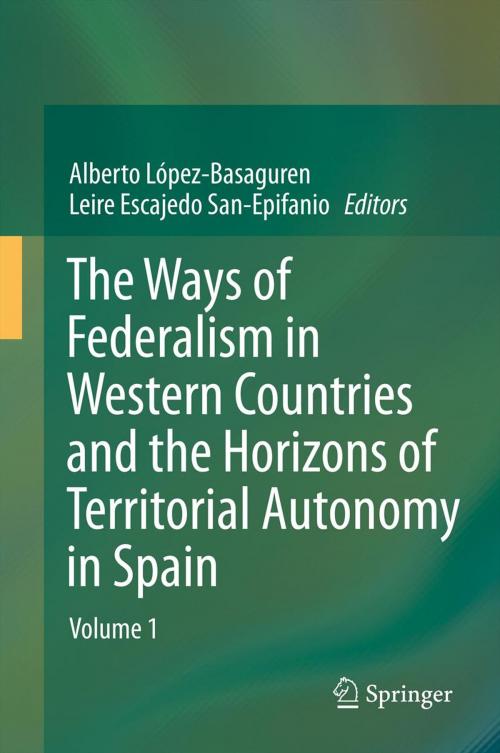 Cover of the book The Ways of Federalism in Western Countries and the Horizons of Territorial Autonomy in Spain by , Springer Berlin Heidelberg