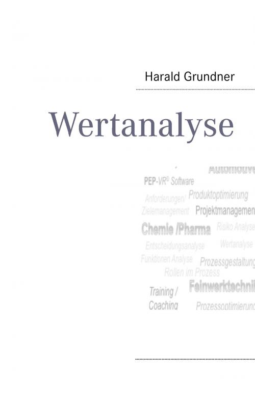 Cover of the book Wertanalyse by Harald Grundner, Books on Demand