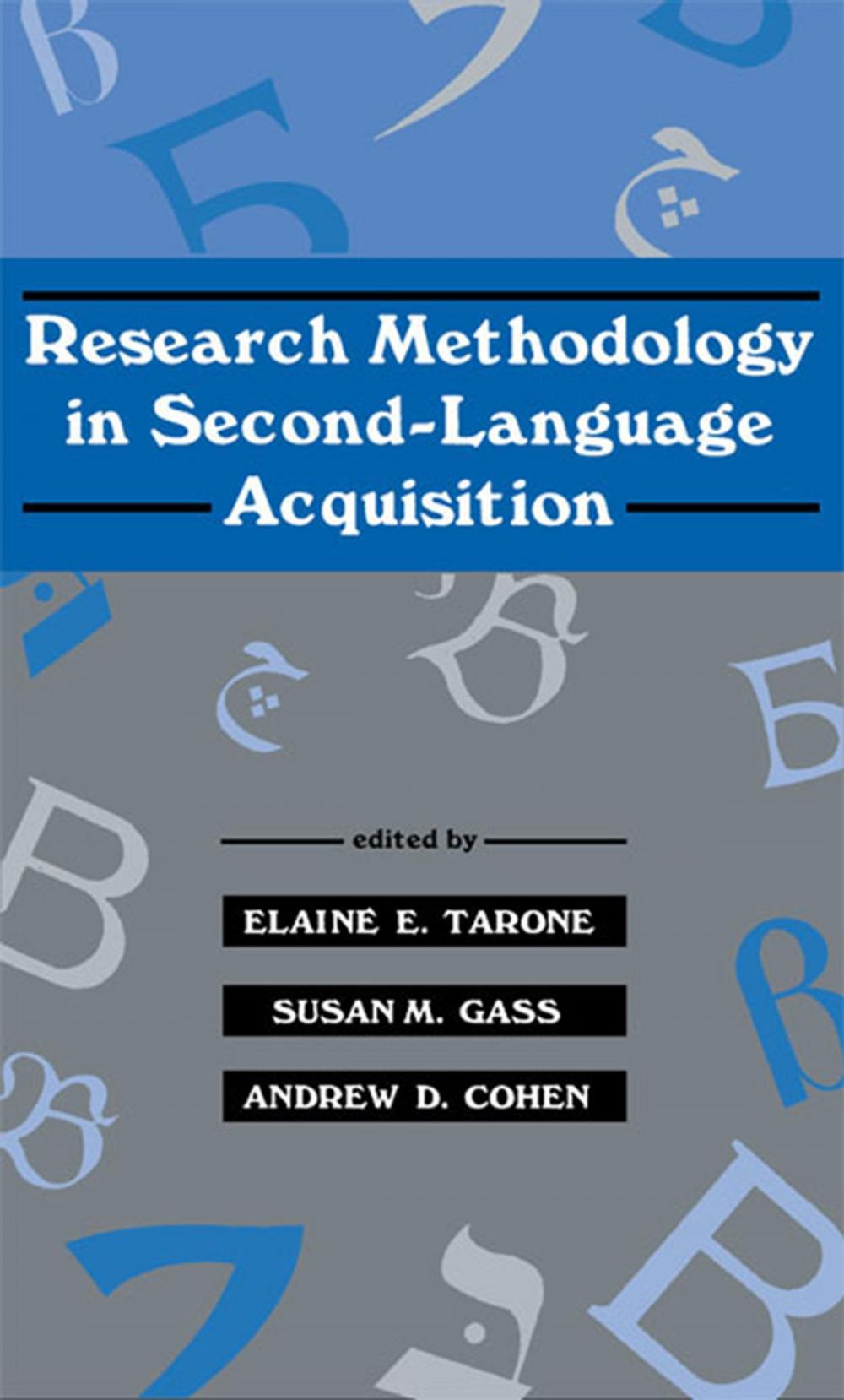 Big bigCover of Research Methodology in Second-Language Acquisition