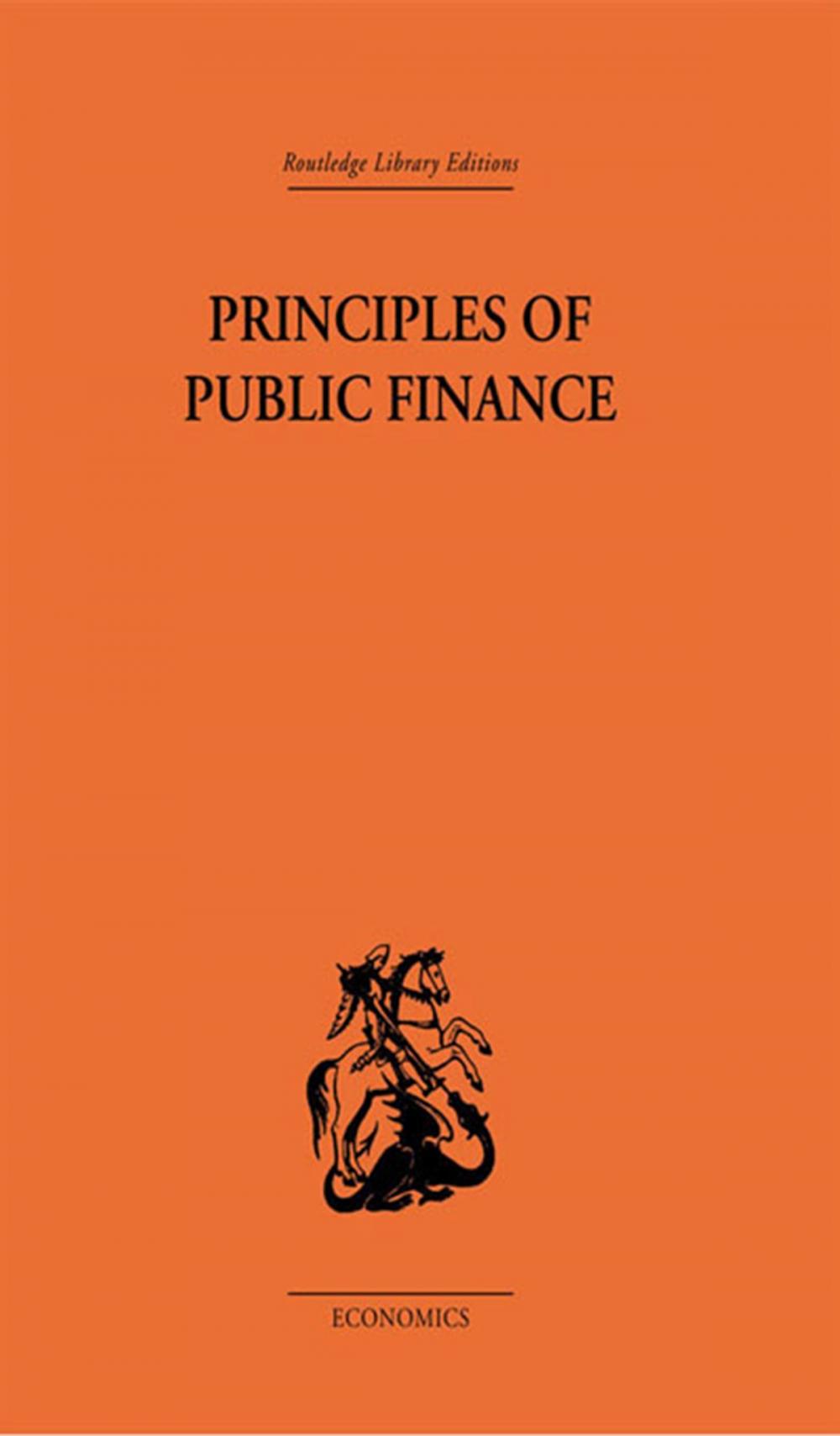 Big bigCover of Principles of Public Finance