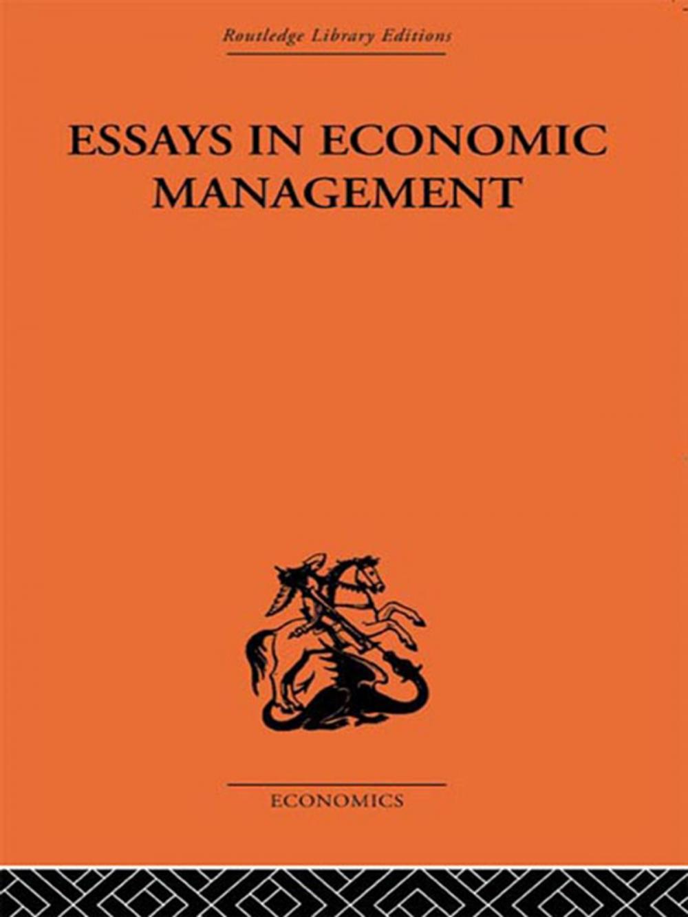 Big bigCover of Essays in Economic Management
