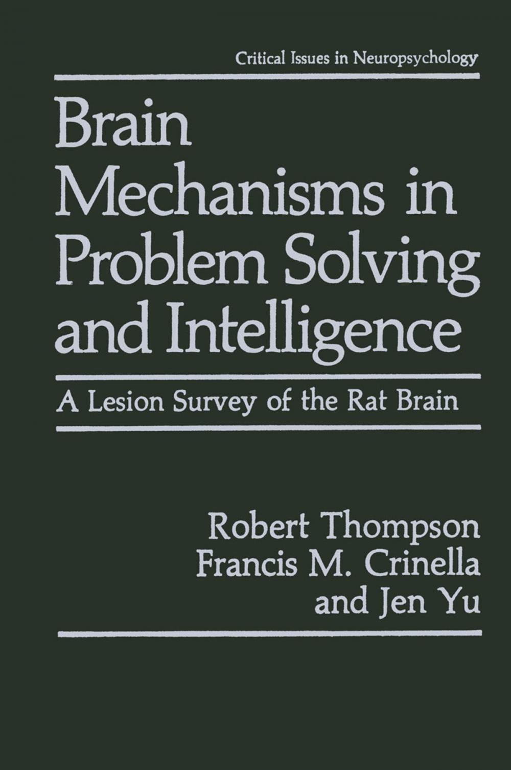 Big bigCover of Brain Mechanisms in Problem Solving and Intelligence
