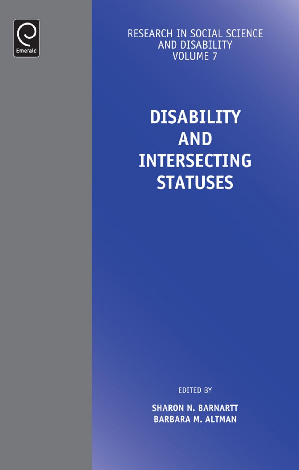Big bigCover of Disability and Intersecting Statuses