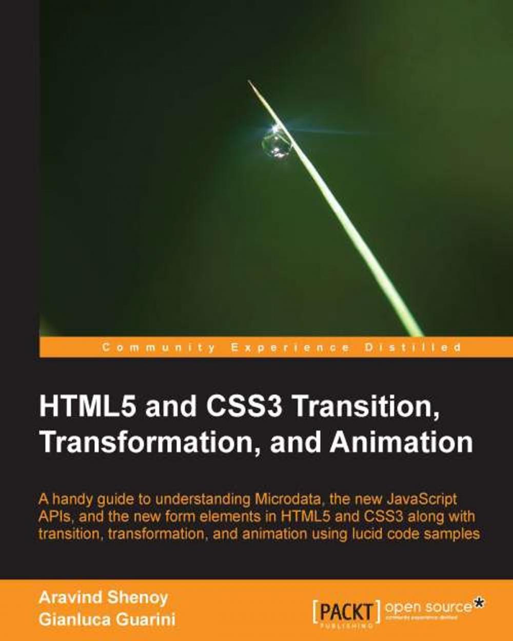 Big bigCover of HTML5 and CSS3 Transition, Transformation, and Animation