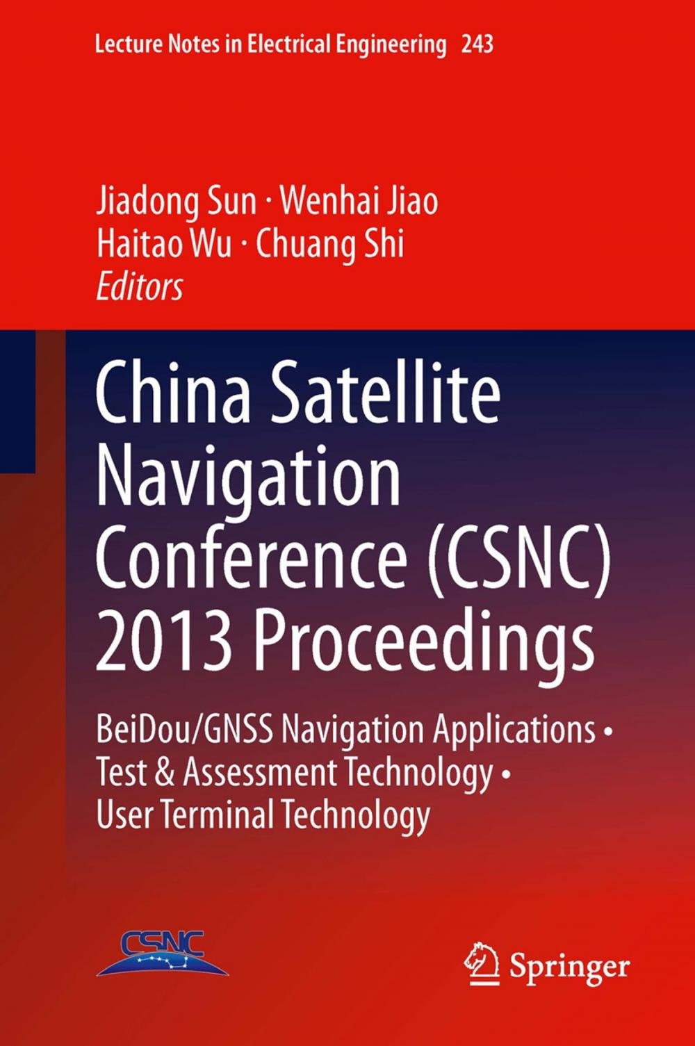 Big bigCover of China Satellite Navigation Conference (CSNC) 2013 Proceedings