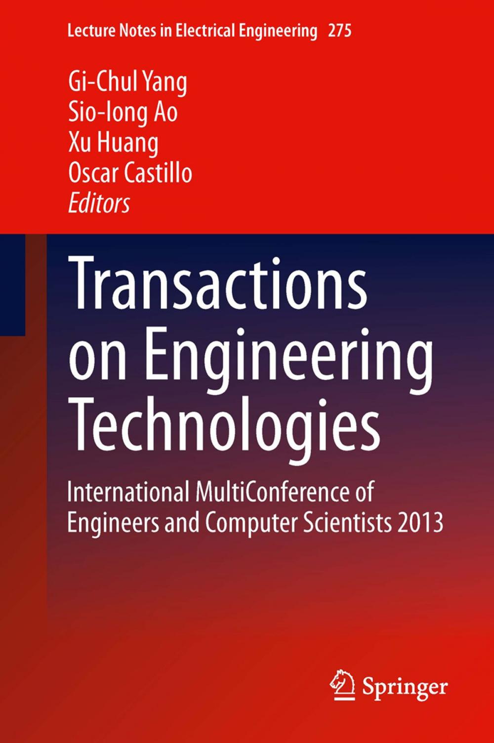 Big bigCover of Transactions on Engineering Technologies