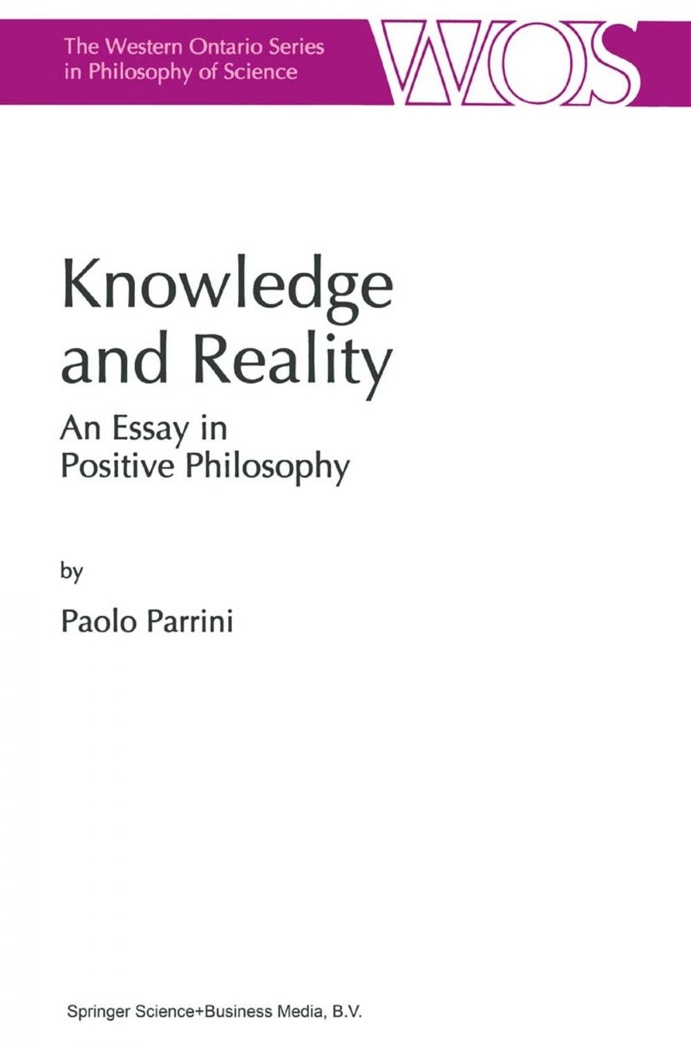 Big bigCover of Knowledge and Reality
