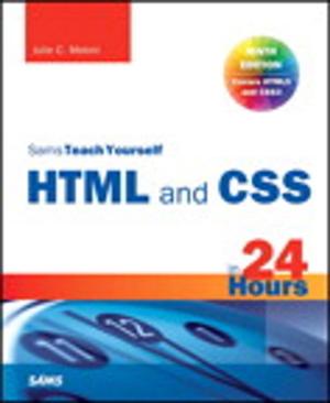 Book cover of HTML and CSS in 24 Hours, Sams Teach Yourself