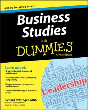 Cover of the book Business Studies For Dummies by Todd Klindt, Shane Young, Steve Caravajal