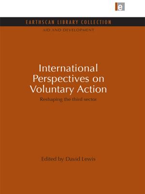 Cover of the book International Perspectives on Voluntary Action by 
