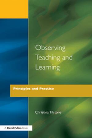 Cover of the book Observing Teaching and Learning by Jia Yi Chow, Keith Davids, Chris Button, Ian Renshaw
