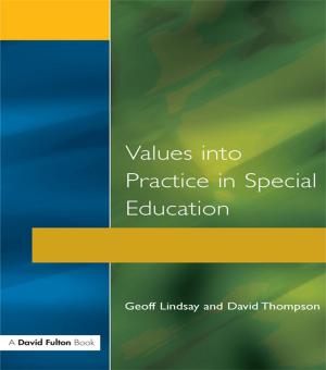 Cover of the book Values into Practice in Special Education by Patrick Healy