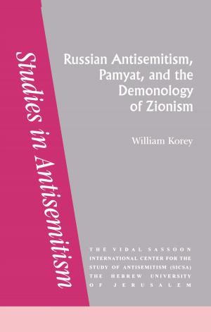 Cover of the book Russian Antisemitism Pamyat/De by Carmel Conn