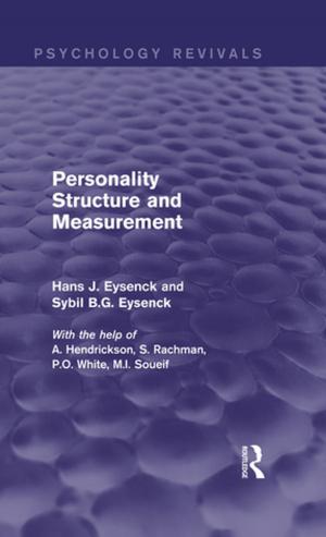 Cover of the book Personality Structure and Measurement (Psychology Revivals) by Ennis C Almer, Louie Joseph Cantal