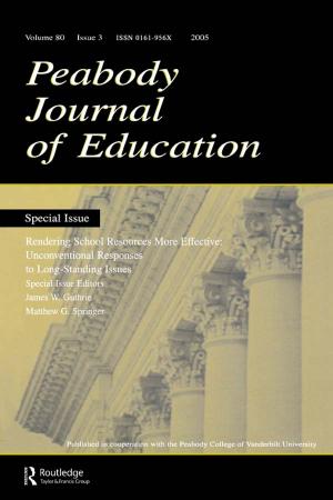 Cover of the book Rendering School Resources More Effective by David Crowe, John Kolsti, Ian Hancock