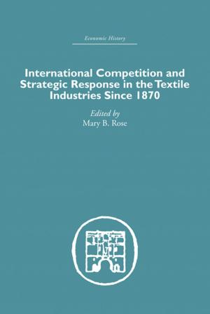 Cover of the book International Competition and Strategic Response in the Textile Industries SInce 1870 by David Andersen, Robert Cavalier, Preston Covey