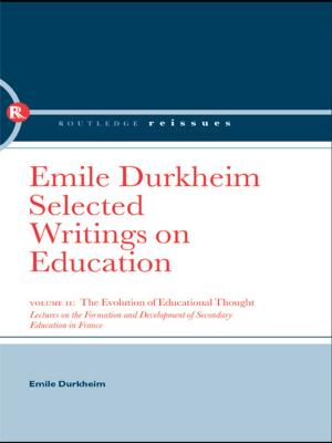 Book cover of The Evolution of Educational Thought