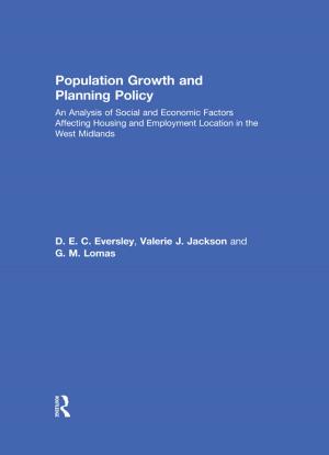 Cover of the book Population Growth and Planning Policy by Sultan Kermally