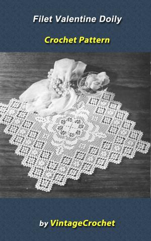 Cover of Filet Valentine Doily Vintage Crochet Pattern
