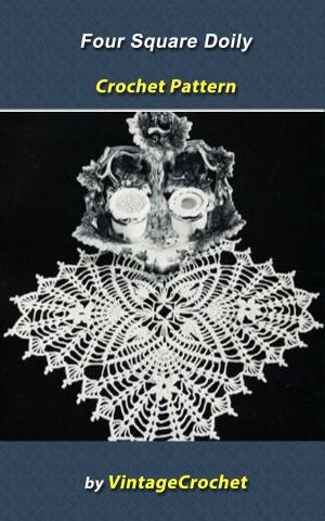 Book cover of Four Square Doily Vintage Crochet Pattern