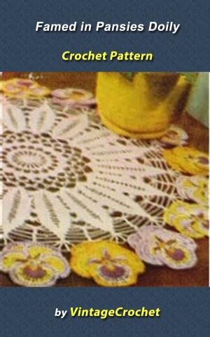Cover of Framed in Pansies Dragon Doily Vintage Crochet Pattern