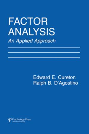 Cover of the book Factor Analysis by Ángeles Carreres, María Noriega-Sánchez, Carme Calduch