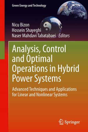 Cover of the book Analysis, Control and Optimal Operations in Hybrid Power Systems by Francesco Garbati Pegna, Daniele Sarri, Lucia Recchia, Enrico Cini, Paolo Boncinelli, Marco Vieri