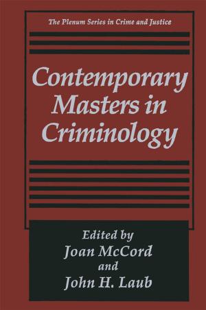 Cover of the book Contemporary Masters in Criminology by Dorit Diskin Ravid