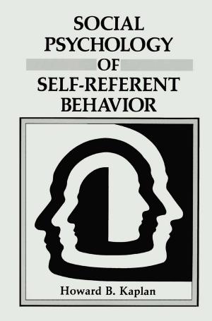 Cover of the book Social Psychology of Self-Referent Behavior by John M. Keller