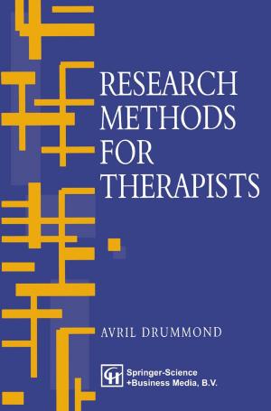 Cover of the book Research Methods for Therapists by Jerry M. Burger